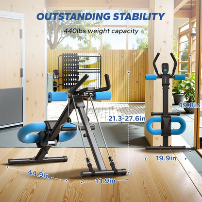 Ab Machine Adjustable Trainer Workout Foldable.
