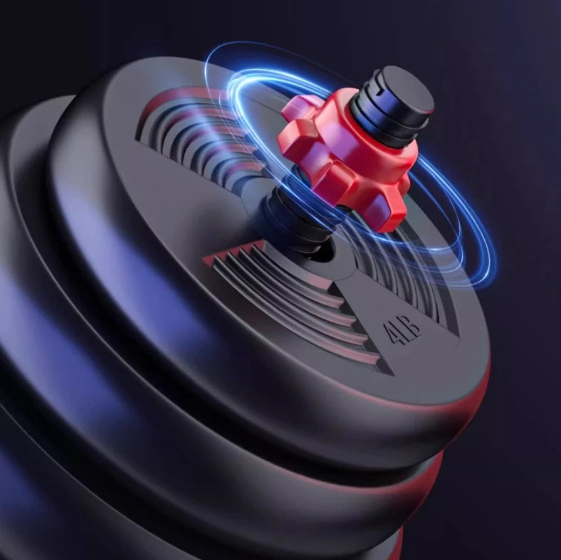 Adjustable Dumbbell to Barbell Set, Anti-Slip Grip.