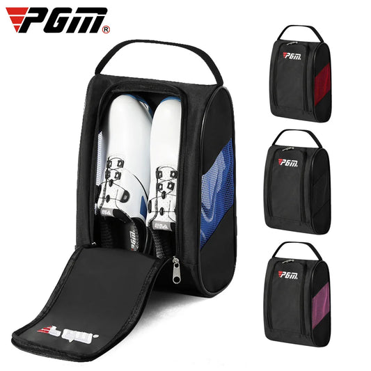 Portable Mini Golf Shoe Bag Nylon Carrier.
