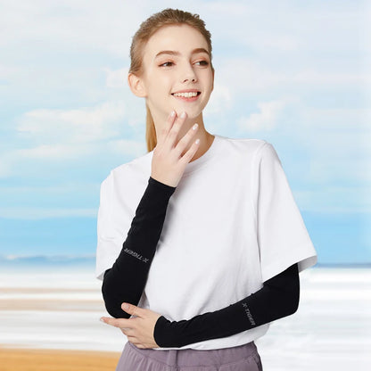 Arm Sleeves Ice Fabric  Anti-UV Sunscreen Men & Women.
