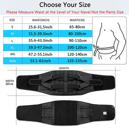 Double Pull Back Lumbar Support Belt Waist.