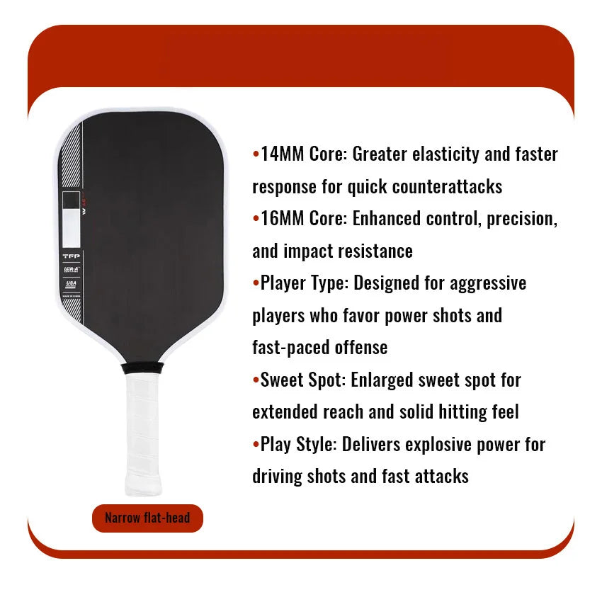 Pickleball Paddle OEM Foam Core Carbon Fiber.