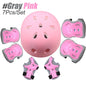 7Pcs/Set Girls Boys 3-10yrs Kids Bike Helmet.