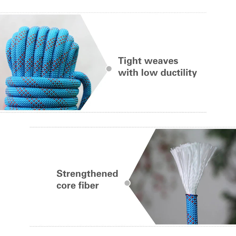 Rock Climbing Rope 10M/20M/30M  Static Repelling Rope.