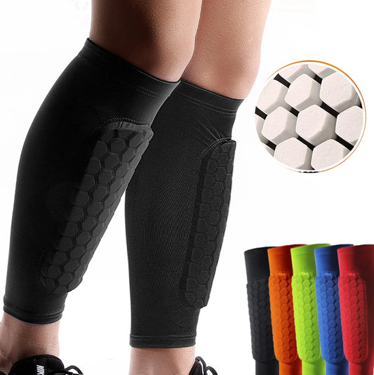 1Pcs Shin Guard Socks Compression Sleeves with Gel coat.