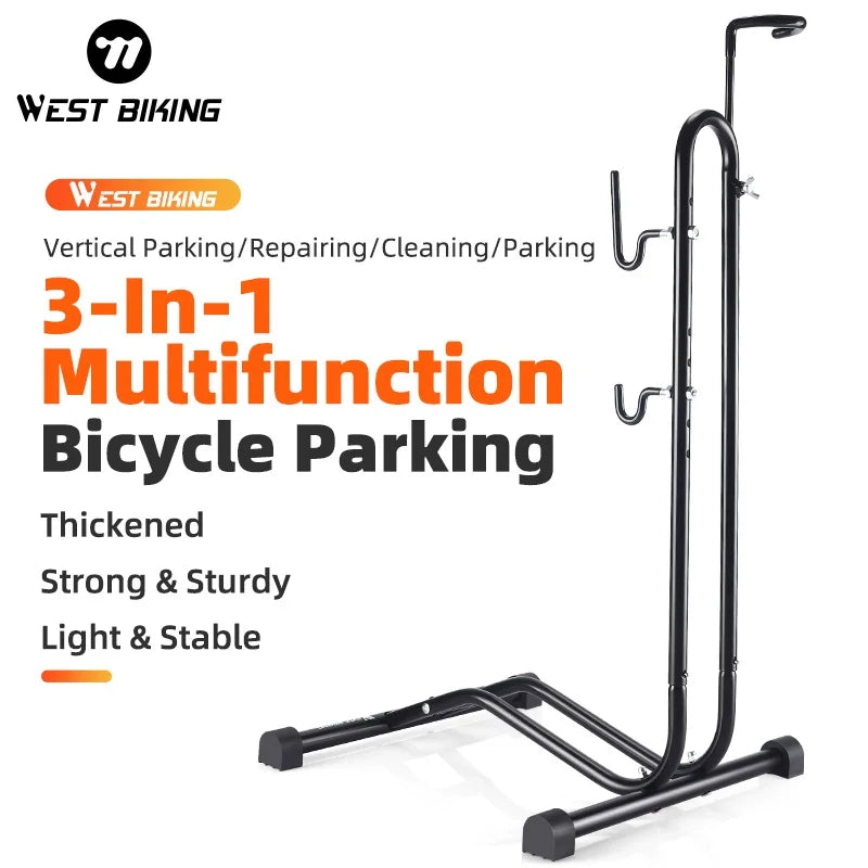 3 In 1 Bicycle Parking Rack Multifunctional.