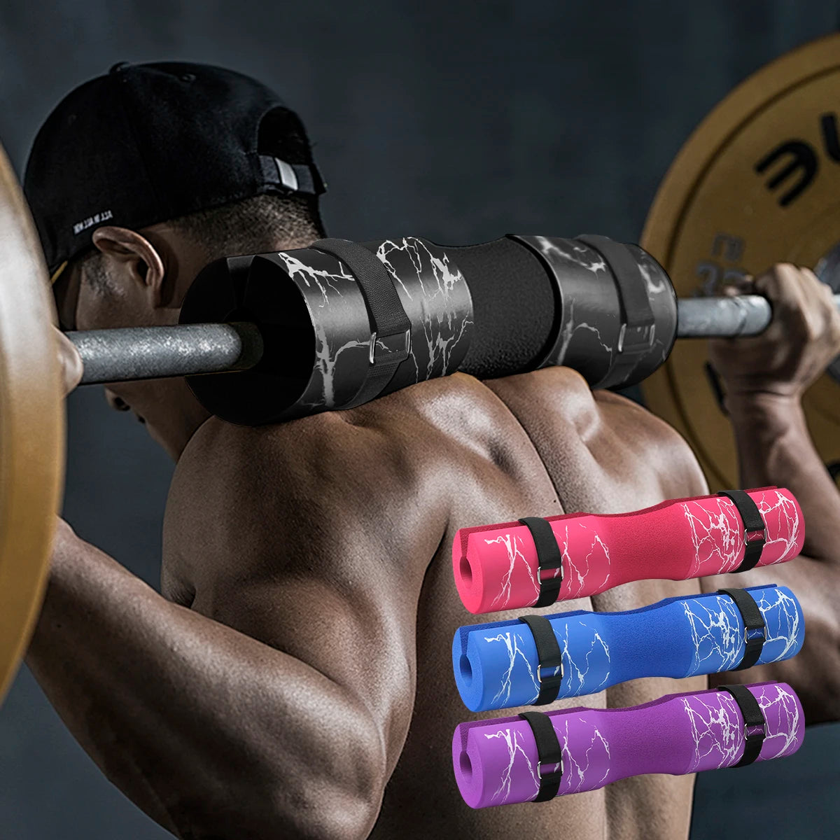 Barbell Pad Squat  Sponge High Density foam.