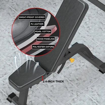 Adjustable Weight Bench Professional Incline or Flat.