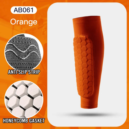 1Pcs Shin Guard Socks Compression Sleeves with Gel coat.