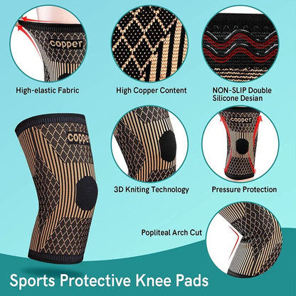 Copper Knee Brace for Arthritis Pain & Support.