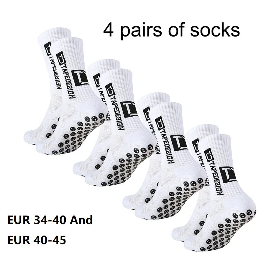 4 pairs of new mid tube socks nonslip.