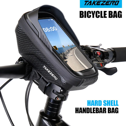 Mountain & Road Bike EVA Hard-Shell Handlebar Bag.
