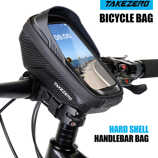 Mountain & Road Bike EVA Hard-Shell Handlebar Bag.
