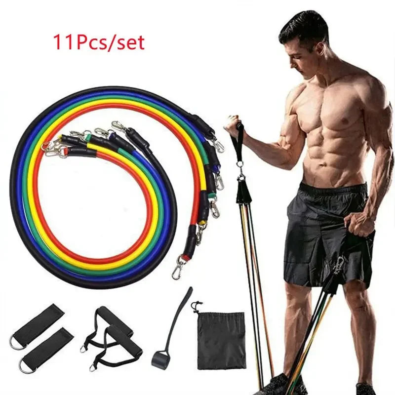 Resistance Bands Set, Resistance With Door Anchor.