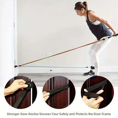 Resistance Bands Set, Resistance With Door Anchor.