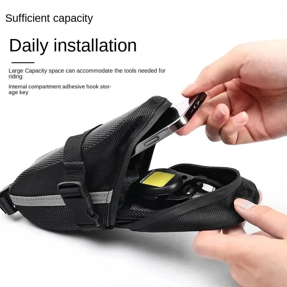 Quick Release  Bicycle Cycling Saddle Seat Tail Storage Bag.