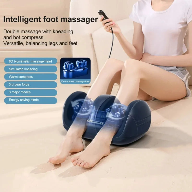 Big Electric Foot Massager Hot  Kneading   Muscle