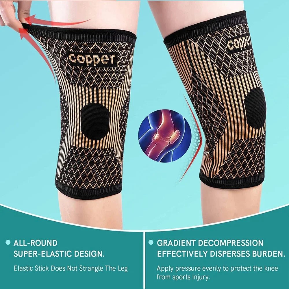 Copper Knee Brace for Arthritis Pain & Support.