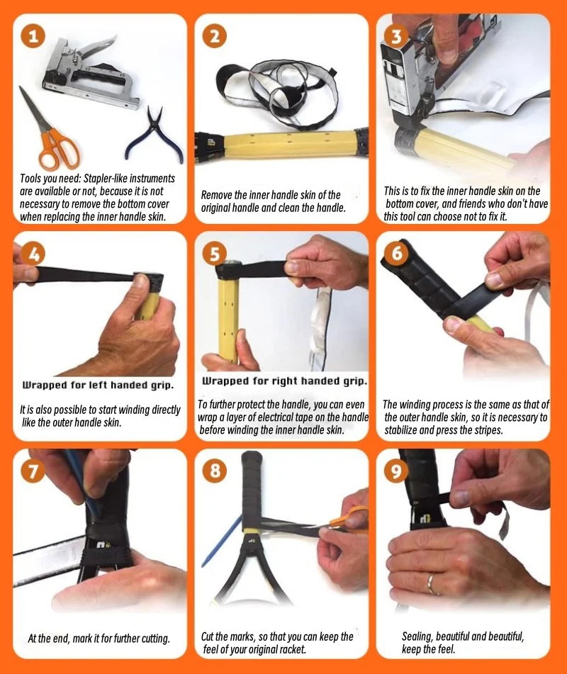 Inner Handle Skin Sweatband Racket Paddle Grip.