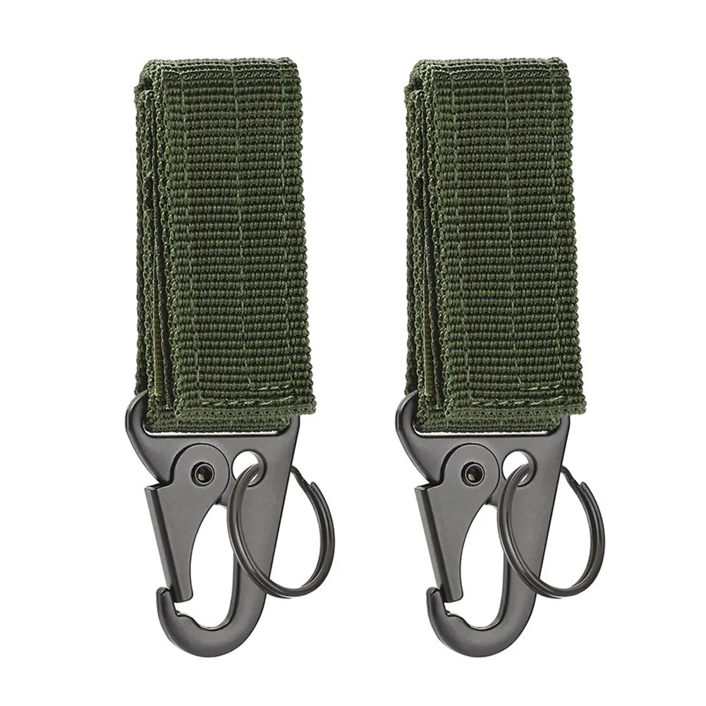 Tactical Hanging Buckle Nylon Webbing Carabiner Belt.
