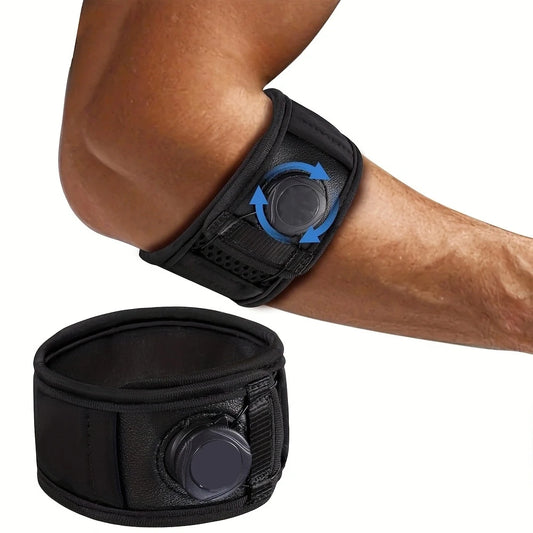 Adjustable Knob Tennis Elbow Brace Strap.