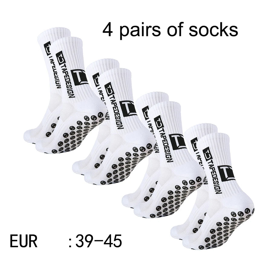 4 pairs of new mid tube socks nonslip.