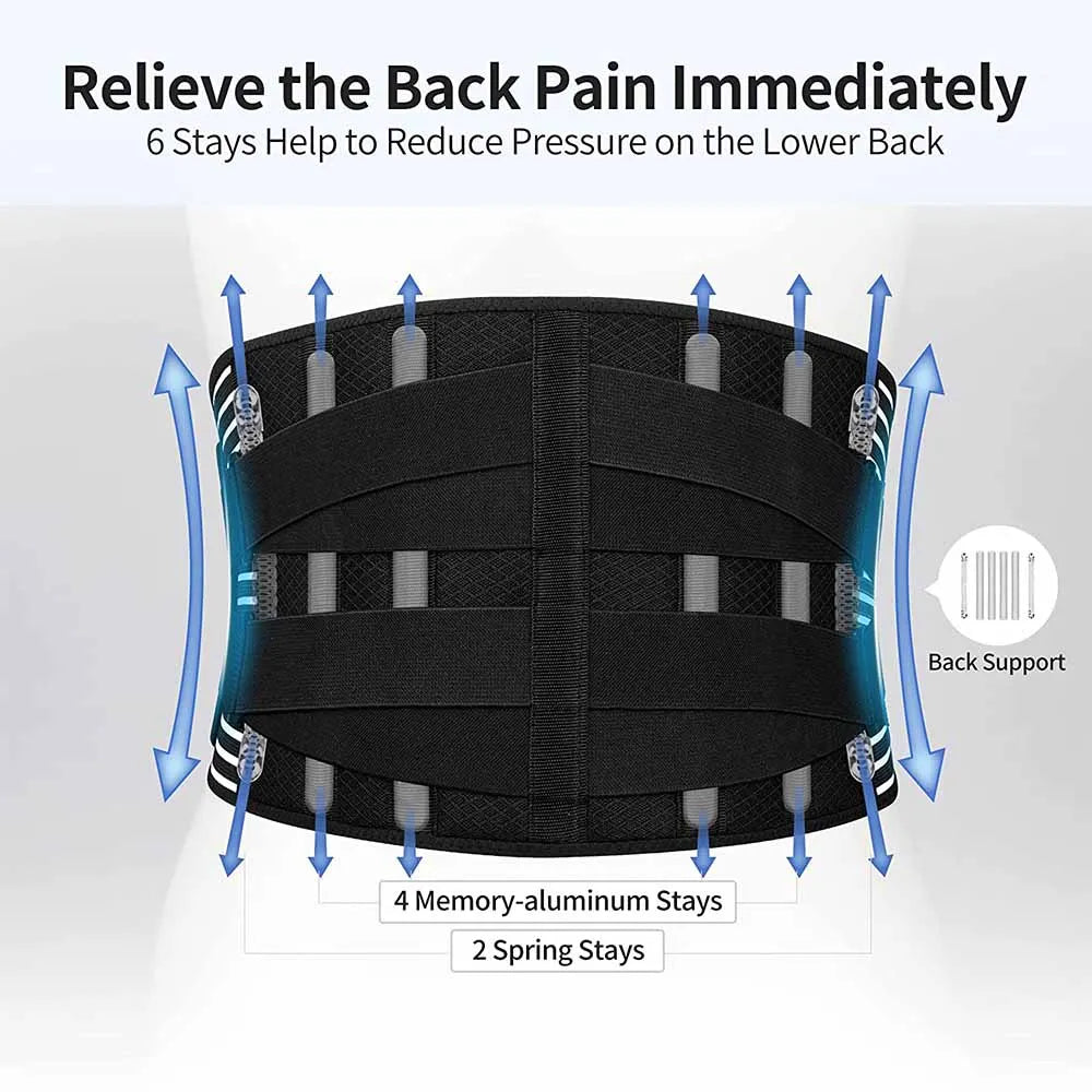 Double Pull Back Lumbar Support Belt Waist.