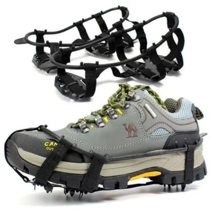 1Pair Professional Climbing Crampons 18 Studs Anti-Skid.