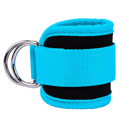 Gym Ankle Straps Double D-Ring Neoprene Padded.
