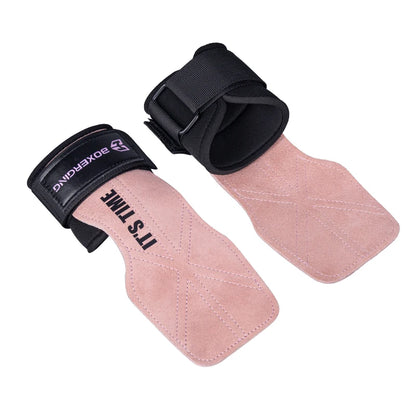 Cowhide Gym Gloves Grips Anti-Skid Weight Belt.
