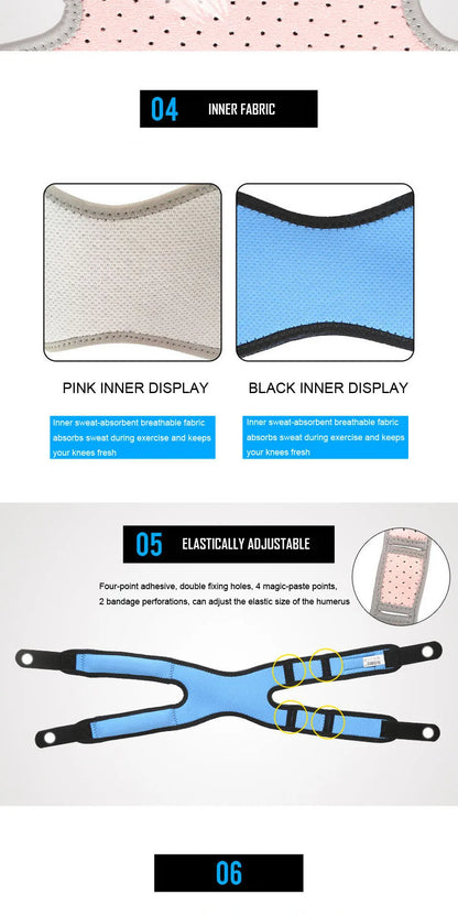 Pressurized Knee Wrap Sleeve Support  Braces Bandage.