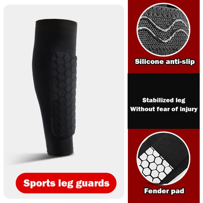 1Pcs Shin Guard Socks Compression Sleeves with Gel coat.