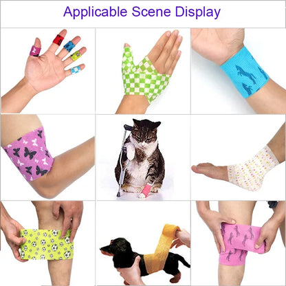 Animal Pattern Printed Self Adhesive Tape & Rap Bandage.