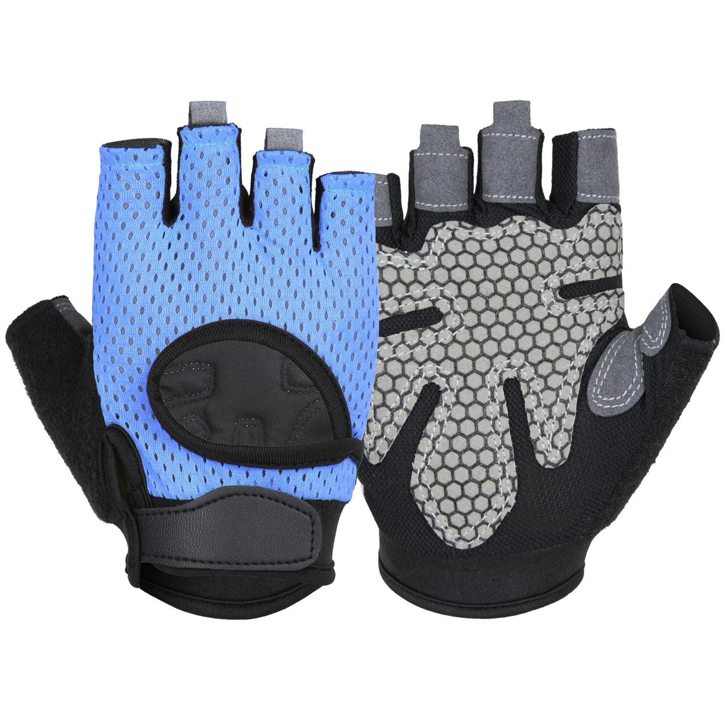 Anti Slip Shock Breathable Half Finger Gloves.