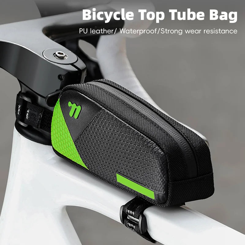 Waterproof Bicycle Top Tube Bag With Bolt and Belt.