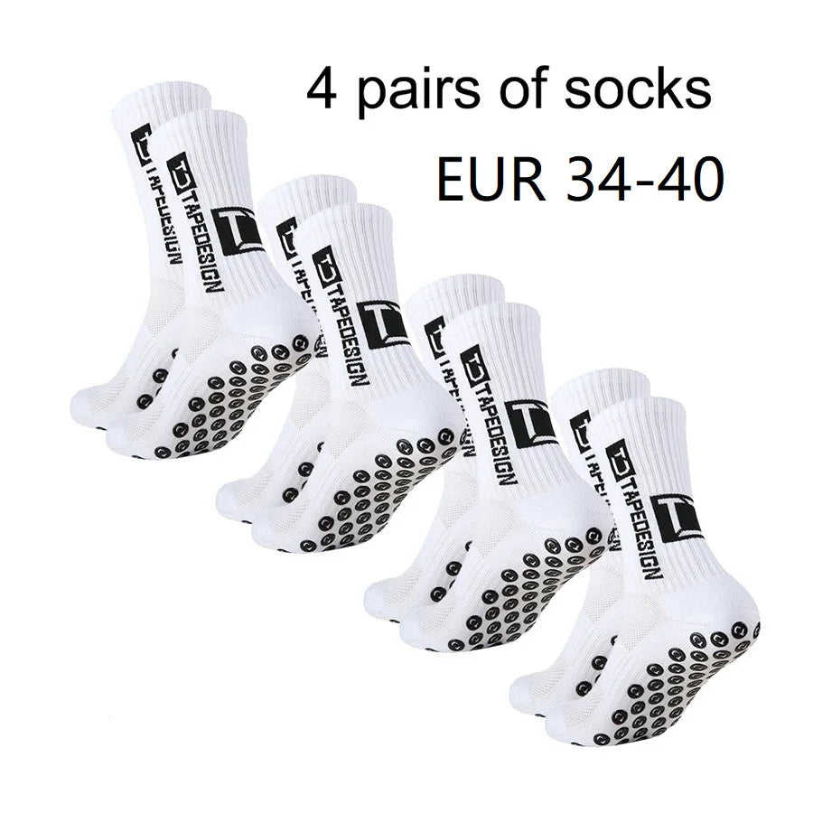4 pairs of new mid tube socks nonslip.