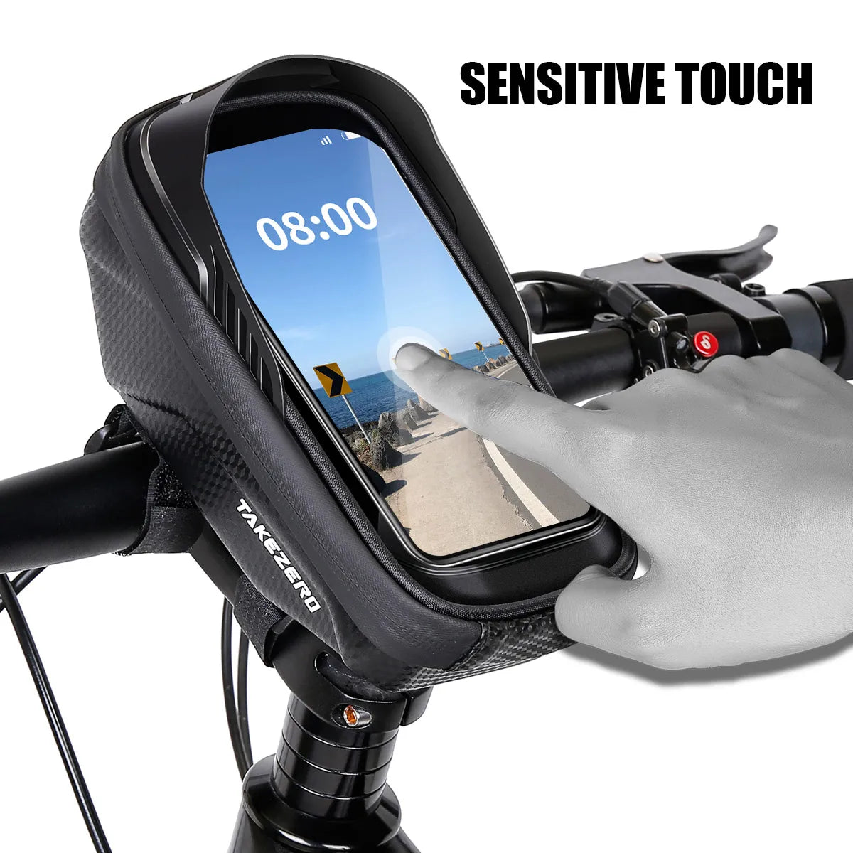 Mountain & Road Bike EVA Hard-Shell Handlebar Bag.