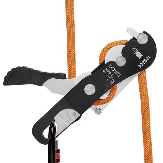 Climbing Descender Self braking Stop Rope Clamp.
