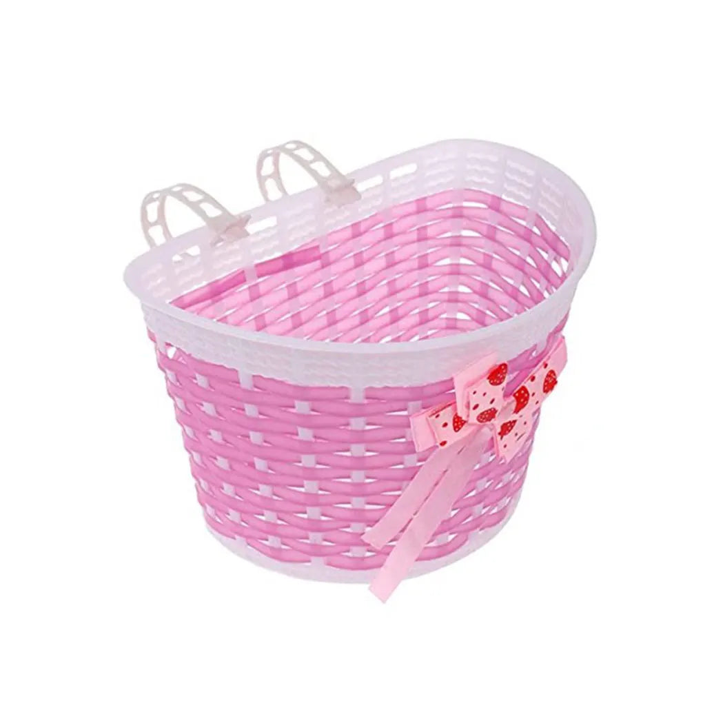 Plastic Children Bicycles Basket And Bell Portable.