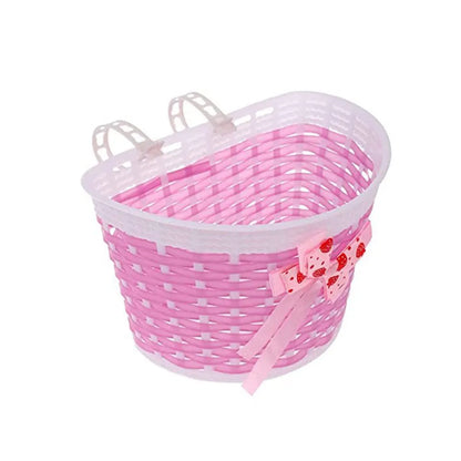 Plastic Children Bicycles Basket And Bell Portable.
