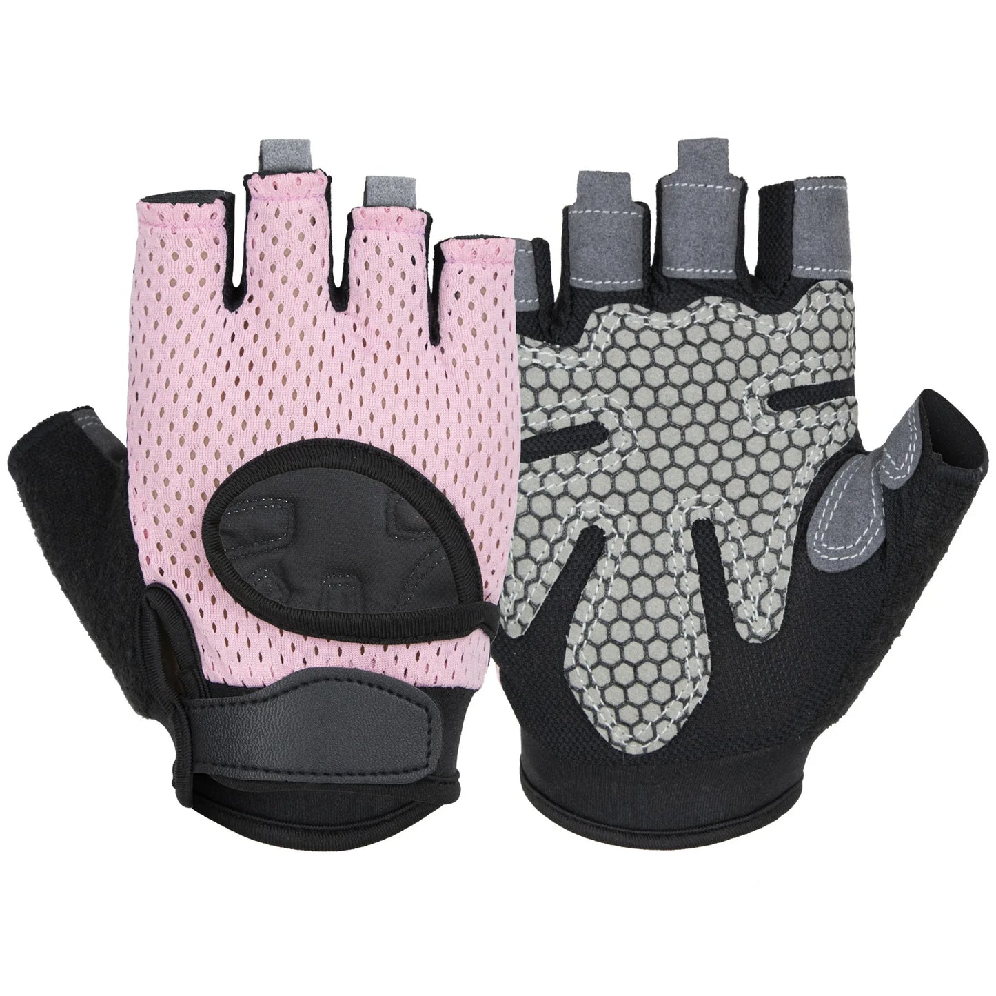 Anti Slip Shock Breathable Half Finger Gloves.