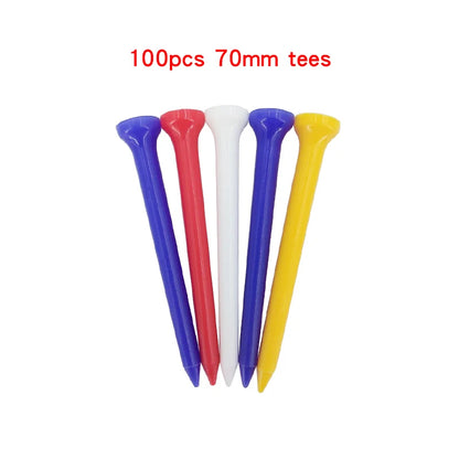100 Pcs Golf Tees 4 Sizes Wooden Bamboo.