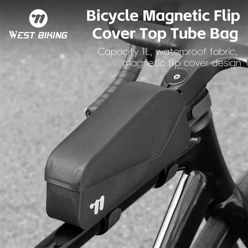 Waterproof Bicycle Top Tube Bag With Bolt and Belt.