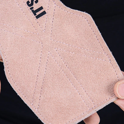 Cowhide Gym Gloves Grips Anti-Skid Weight Belt.