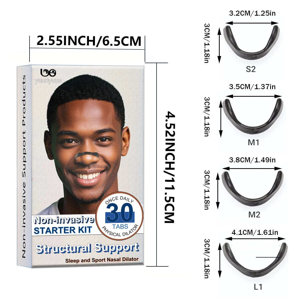 Magnetic Nose Bar Anti Sweat Grip Design.