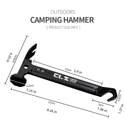 Mini Tent Hammer, Stainless Steel Aluminum.