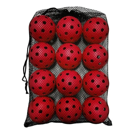 12pcs Pickleball Durable 40 Holes Outdoor Pickleballs.