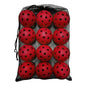 12pcs Pickleball Durable 40 Holes Outdoor Pickleballs.
