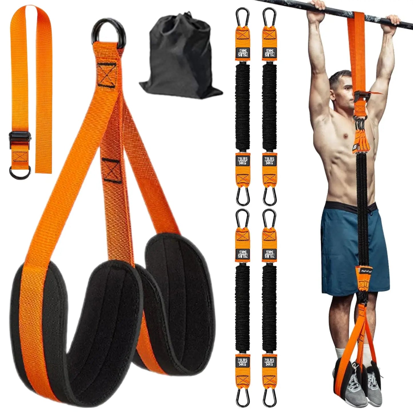 Pull Up Assistance Bands, Heavy Duty Resistance.