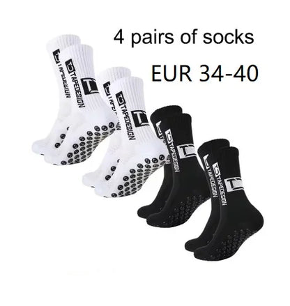 4 pairs of new mid tube socks nonslip.